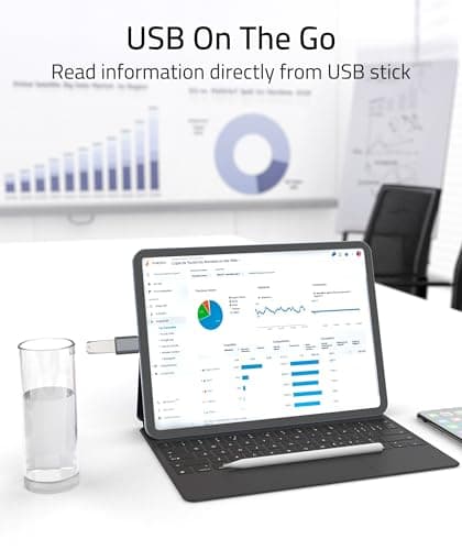 Syntech USB C to USB Adapter Pack of 2 USB C Male to USB 3.0 Female Adapter Compatible with MacBook Pro Air 2024, Microsoft Surface, iPad,Samsung Notebook, Dell XPS and More Type C Devices,Space Grey - View 7