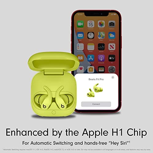 Beats Fit Pro - True Wireless Noise Cancelling Earbuds - Apple H1 Headphone Chip, Compatible with Apple & Android, Class 1 Bluetooth, Built-in Microphone, 6 Hours of Listening Time - Volt Yellow - View 6