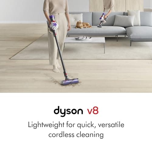 Dyson V8 Plus Cordless Vacuum, Silver/Nickel - View 2
