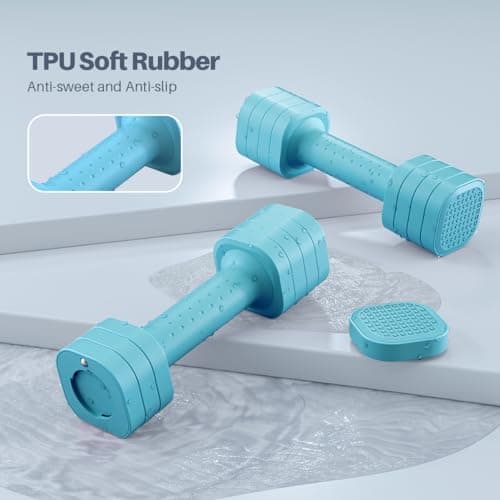 Zempox Adjustable Dumbbell Set of 2, 4 in 1 Free Weights Dumbbells Set for Women, Hand Weights for Women at Home, Each 2lb 3lb 4lb 5lb with TPU Soft Rubber Handle for Home Gym Exercise Training - View 5