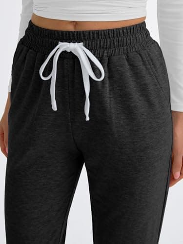 Baggy Sweatpants for Women with Pockets Lounge Casual Pajama Pants Spring Joggers Summer Beach Vacation Clothes Outfits 2025 Black S - View 5