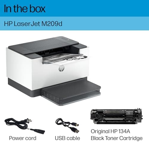 HP LaserJet M209d Laser Printer, Black and White, Automatic Duplex, USB Connection Only (Cable Included), Ideal in Home Office (8J9L0F) - View 6