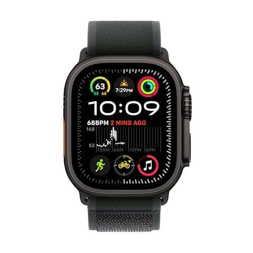 Apple Watch Ultra 2 [GPS + Cellular 49mm] Smartwatch, Sport Watch with Black Titanium Case with Black Trail Loop - S/M. Fitness Tracker, Precision GPS, Action Button, Carbon Neutral - View 2