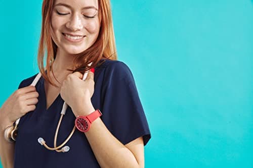 Speidel Eco Color Pop Recyclable Plastic Watch with 18mm Recyclable Silicone Strap - Red - View 7