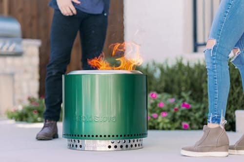 Solo Stove Bonfire 2.0 with Stand, 19.5 Inch Smokeless Fire Pit with Removable Ash Pan - Portable Outdoor Fire Pit - Stainless Steel Wood Burning Fireplace, Ideal for 4-6 People, 21.75 lbs, Cascade - View 7