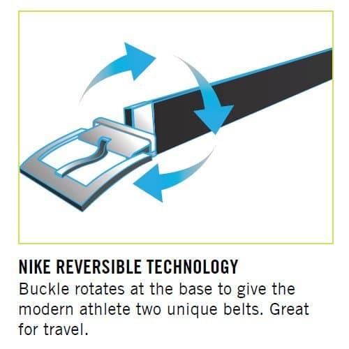 Nike Men's New Tech Essentials Reversible Web Belt, Khaki/White, One Size - View 4