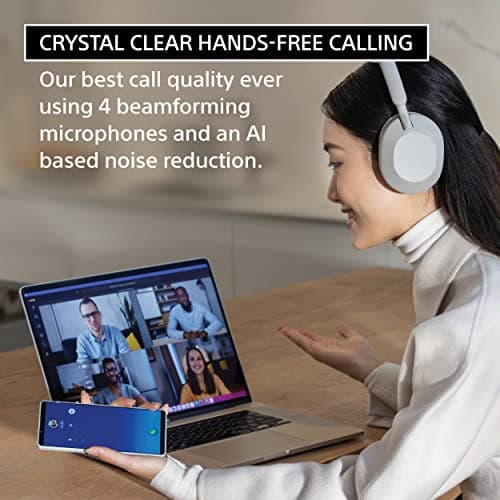 Sony WH-1000XM5 Premium Noise Canceling Headphones, Auto NC Optimizer, 30-Hour Battery, Alexa Voice Control, Black - View 5
