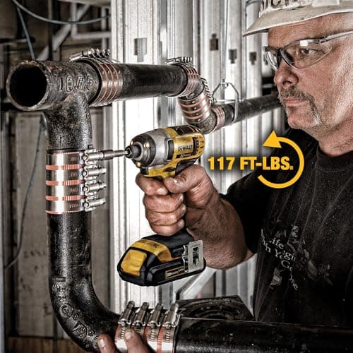 DEWALT 20V MAX Cordless Drill and Impact Driver, Power Tool Combo Kit with 2 Batteries and Charger (DCK240C2) - View 8