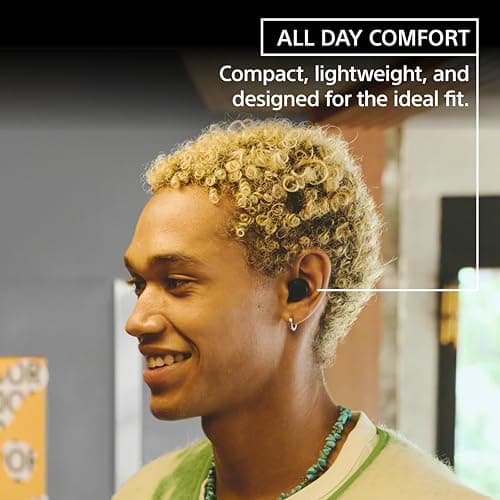 Sony WF-C510 Truly Wireless in-Ear Bluetooth Earbud Headphones with up to 22-Hour Battery, Multipoint-Connection, Mic and IPX4 Water Resistance, Black- New - View 2