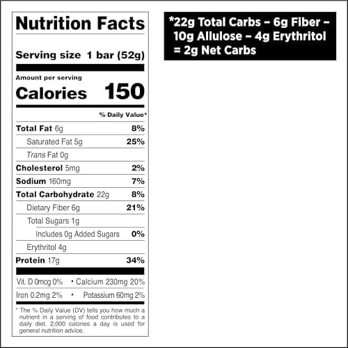 Quest Nutrition Crispy Birthday Cake Hero Protein Bar, 17g Protein, 1g Sugar, 2g Net Carbs, Gluten Free Protein Snack, Keto Friendly, 12 Count - View 2