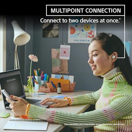 Sony WF-C510 Truly Wireless in-Ear Bluetooth Earbud Headphones with up to 22-Hour Battery, Multipoint-Connection, Mic and IPX4 Water Resistance, Black- New - View 6