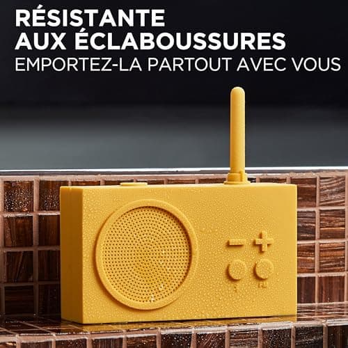 Lexon TYKHO 3 Wireless Bluetooth Speaker and FM Radio, Splashproof and Rechargeable - Mint - View 4