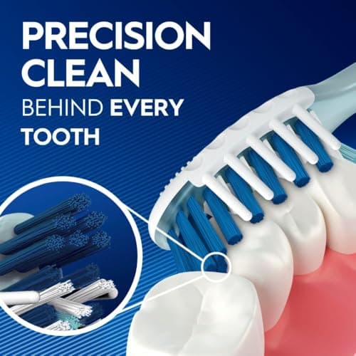 Oral-B Pro Health CrossAction All in One Soft Toothbrushes, Deep Plaque Fighter, Rounded Bristles Gentle on Teeth, Tongue and Cheek Cleaner, Gum Stimulators, 6 Count, Tooth Brush Pack - View 3