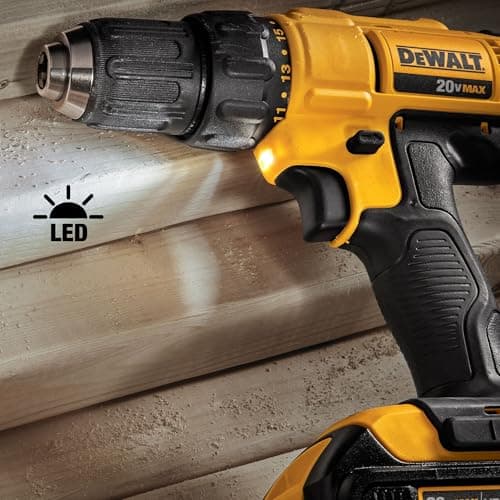 DEWALT 20V MAX Cordless Drill and Impact Driver, Power Tool Combo Kit with 2 Batteries and Charger (DCK240C2) - View 5
