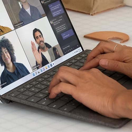 Microsoft Surface Pro Keyboard with Slim Pen 2 Bundle for Pro Copilot+ (11th Edition), Pro 9 and Pro 8, Alcantara Material, Black - View 5