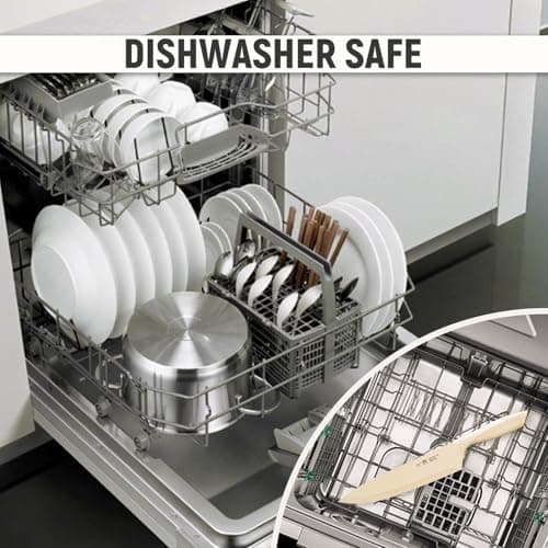 HUNTER.DUAL Knife Set, 8-Piece Kitchen Knife Set for Chef, Sharp Knife Set with Universal Knife Block, Anti-Rust Kitchen Knife Block Set, Ergonomical Design (White) - View 5