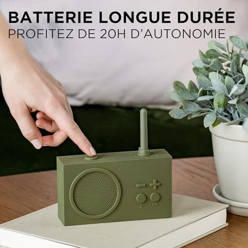 Lexon TYKHO 3 Wireless Bluetooth Speaker and FM Radio, Splashproof and Rechargeable - Mint - View 3