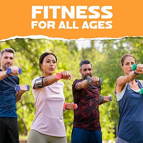 Yes4All Neoprene Coated Dumbbell Hand Weight Sets of 2 - Multiple Weight Options with 15 Colors, Anti-roll, Anti-Slip, Hexagon Shape - View 7