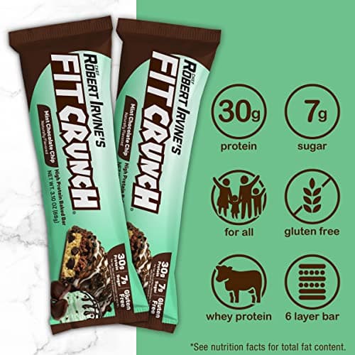 FITCRUNCH Full Size Protein Bars, 6-Layer Baked Bar, 6g of Sugar, Gluten Free & Soft Cake Core (12 Bars, Variety Pack) - View 8