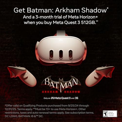 Meta Quest 3 512GB — Ultimate Mixed Reality Experiences — Get Batman: Arkham Shadow and a 3-Month Trial of Meta Horizon+ Included - View 2