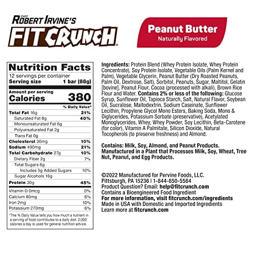 FITCRUNCH Full Size Protein Bars, 6-Layer Baked Bar, 6g of Sugar, Gluten Free & Soft Cake Core (12 Bars, Variety Pack) - View 3