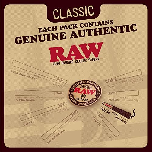 RAW Dogwalker Cones 70/30 Size Prerolls | 102 Pack | Small Sized Rolling Paper Cones - Shorter than 1 1/4 - for Quick Smoking Sessions - View 6