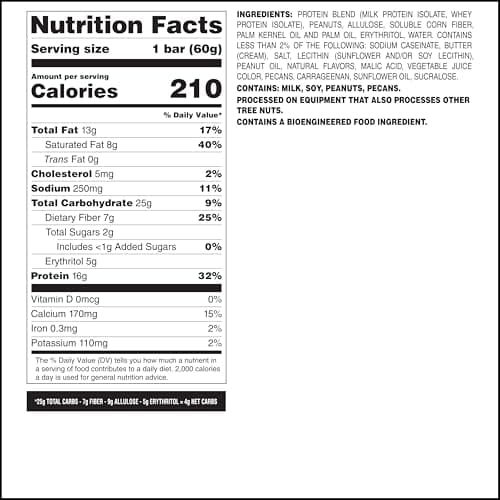 Quest Nutrition Crispy Peanut Butter & Jelly 16g Protein Bar, 2g Sugar, 4g Net Carbs, Gluten Free Snack, Keto Friendly, 12 Count - View 2
