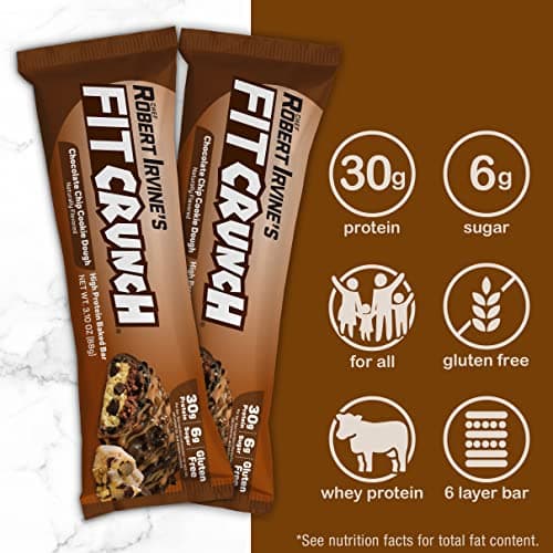 FITCRUNCH Full Size Protein Bars, 6-Layer Baked Bar, 6g of Sugar, Gluten Free & Soft Cake Core (12 Bars, Variety Pack) - View 6
