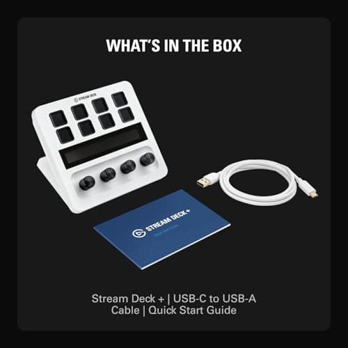 Elgato Stream Deck + White - Studio Controller with LCD Keys, Dials, and Touch Strip for Post Production in Adobe Premiere Pro, Photoshop, DaVinci Resolve, Final Cut Pro - Workflow Automation - View 8