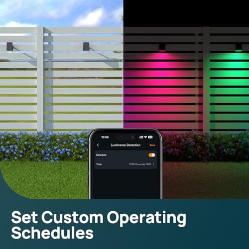 Linkind Smart Solar Spot Lights Outdoor SL5C, Solar Lights Outdoor Spotlight Color Changing APP/Voice Control Landscape Lighting, IP67 Christmas Halloween Decorations for Yard, Garden, Pathway(8 Pack) - View 7